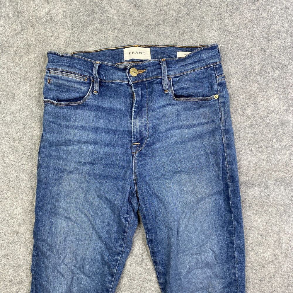 Frame Jeans Womens 27 Blue Denim Le High Skinny Stretch Medium Wash - Picture 2 of 9